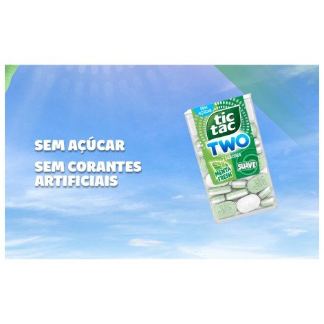 Tic Tac Pastilhas Sabor Menta 14,5g