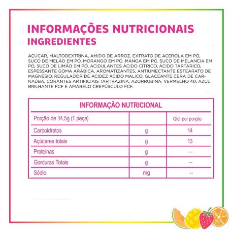 Tic Tac Pastilhas Sabor Sortido De Frutas 14,5g
