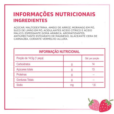 Tic Tac Pastilhas Sabor Morango e Creme 14,5g