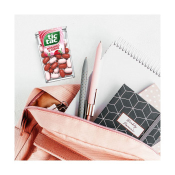 Tic Tac Pastilhas Sabor Morango e Creme 14,5g