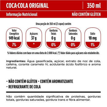 Refrigerante Coca Cola Lata 350ML