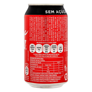 Refrigerante Coca Cola Zero Lata 350ML