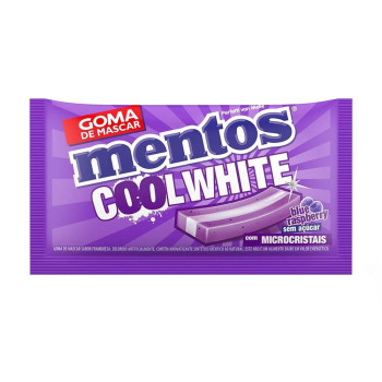 Chiclete Mentos Cool White Blue Raspberry X8,5g Embalagem com 15 Unidades Chiclete Mentos Cool White Blue Raspberry X8,5g Embalagem com 15 Unidades