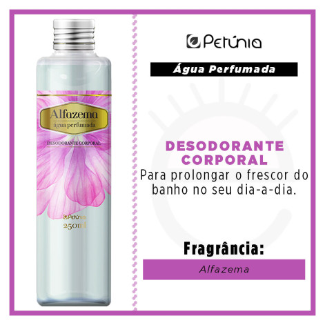 Desodorante Corporal Água Perfumada Petúnia Alfazema 250ml