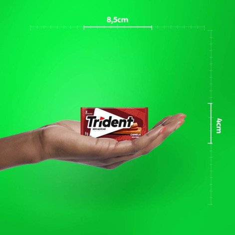 Chiclete Trident Canela sem Açúcar 8g