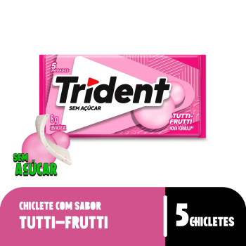 Goma de Mascar Trident Tutti-Frutti Sem Açúcar 8g