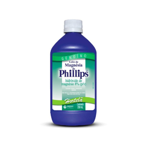 Leite De Magnésia Phillips Hortelã 350ml Leite De Magnésia Phillips Hortelã 350ml