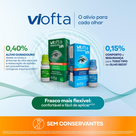 Colírio Viofta 0,15% Ofta Solução Oftalmológico 10ml Colírio Viofta 0,15% Ofta Solução Oftalmológico 10ml