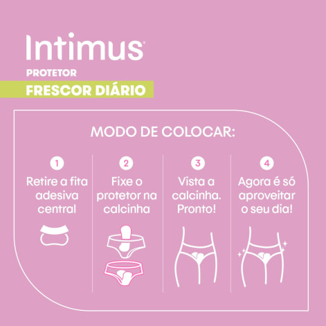 Protetor Diário Intimus Frescor Diário 15 unidades