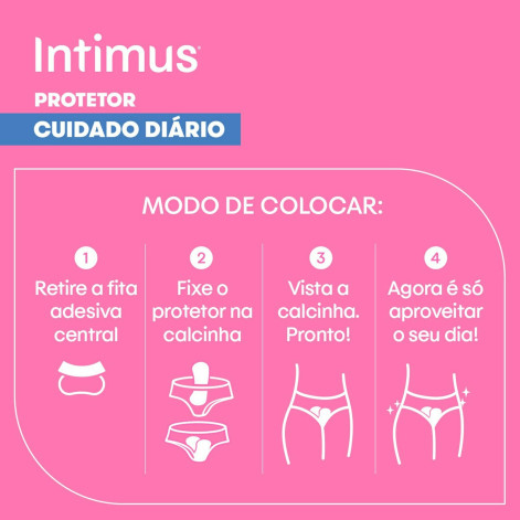 Protetor Diário Intimus Cuidado Diário sem Perfume 40 Unidades