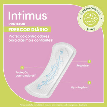 Protetor Diário Intimus Frescor Diário 40 Unidades