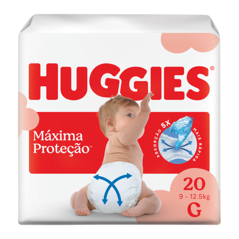 Fralda Huggies Supreme Care Jumbo G Com 20 Unidades Fralda Huggies Supreme Care Jumbo G Com 20 Unidades