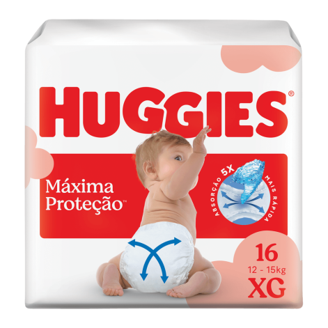 Fralda Huggies Supreme Care Jumbo Xg Com 16 Unidades Fralda Huggies Supreme Care Jumbo Xg Com 16 Unidades