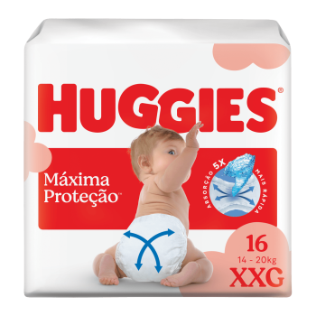 Fralda Huggies Supreme Care Jumbo Xxg Com 16 Unidades