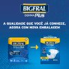 Fralda Adulto Bigfral Derma Plus Noturna M Unissex 8 Unidades