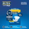 Fralda Adulto Bigfral Derma Plus Noturna M Unissex 8 Unidades