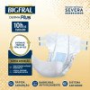 Fralda Adulta Bigfral Derma Plus M Unissex 8 Unidades