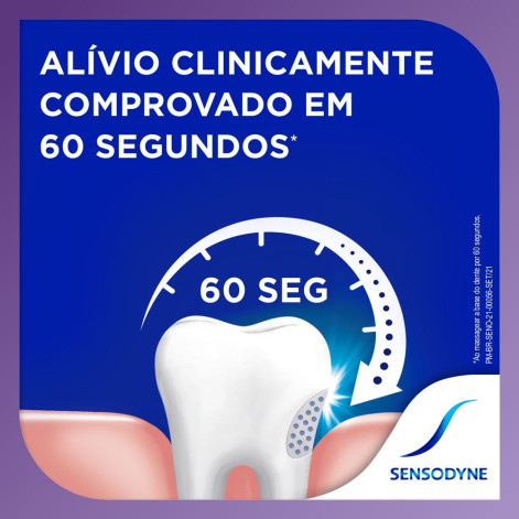Sensodyne Rápido Alívio Para Dentes Sensíveis Em 60 Segundos Para  Sensibilidade Nos Dentes, 90g
