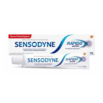Sensodyne Rápido Alívio Para Dentes Sensíveis Em 60 Segundos Para  Sensibilidade Nos Dentes, 90g