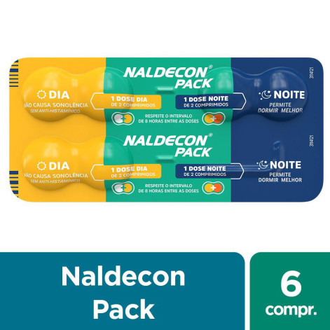 Naldecon Dia Noite 6 Comprimidos
