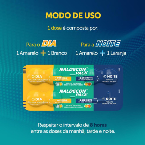 Naldecon Dia Noite 6 Comprimidos