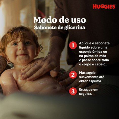 Sabonete Líquido Huggies glicerina para bebê Extra Suave 200ml Sabonete Líquido Huggies glicerina para bebê Extra Suave 200ml