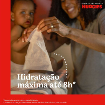 Lenço Umedecido Huggies Baby Hidratação Hipoalergênico Sem Álcool 48 unidades