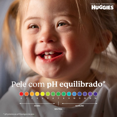 Lenço Umedecido Huggies Baby Hidratação Hipoalergênico Sem Álcool 48 unidades