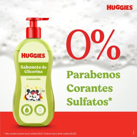 Sabonete Líquido da Cabeça aos Pés Chá de Camomila Disney Baby Huggies Frasco 200ml Sabonete Líquido da Cabeça aos Pés Chá de Camomila Disney Baby Huggies Frasco 200ml