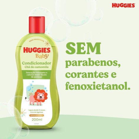 Condicionador Huggies Bebê Camomila Hipoalergênico 200ml