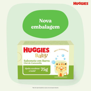 Sabonete em Barra Infantil Huggies Chá de Camomila 75g