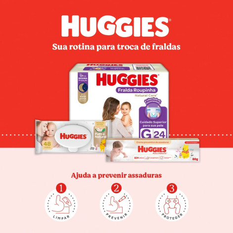 Creme Preventivo De Assaduras Huggies Puro E Natural 80g
