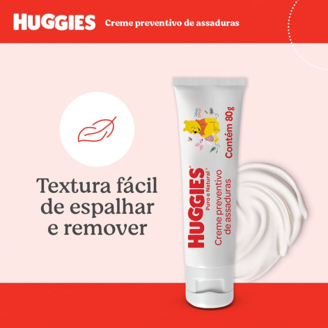 Creme Preventivo De Assaduras Huggies Puro E Natural 80g