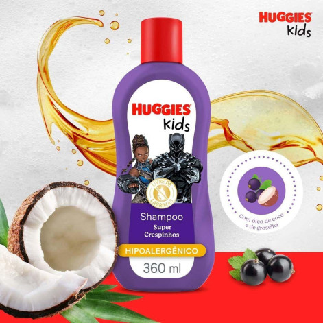 Shampoo Infantil Huggies Kids Super Crespinhos 360ml Shampoo Infantil Huggies Kids Super Crespinhos 360ml