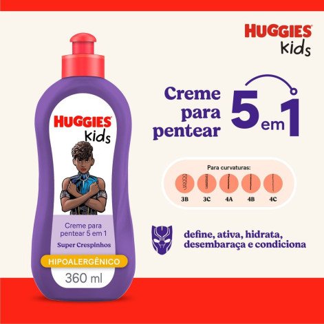 Creme De Pentear Huggies Kids Crespinhos 360Ml