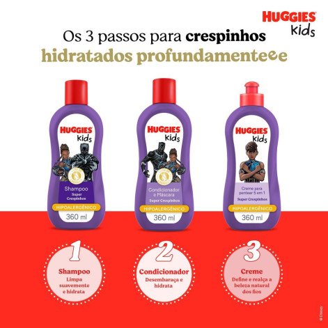 Creme De Pentear Huggies Kids Crespinhos 360Ml