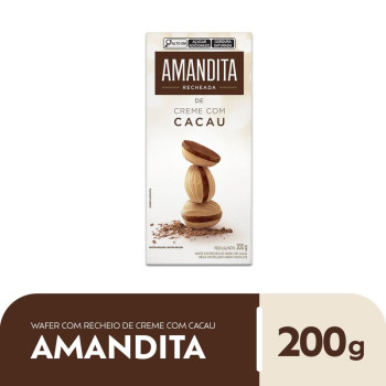 Wafer Amandita Recheado de Chocolate 200g