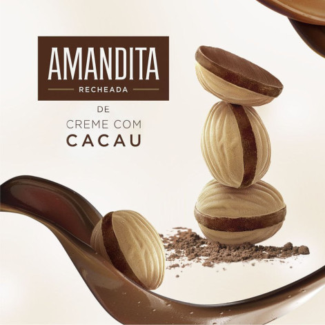Wafer Amandita Recheado de Chocolate 200g