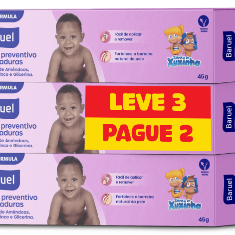Creme Para Assaduras Turma Da Xuxinha Infantil 45g Leve 3 Pague 2