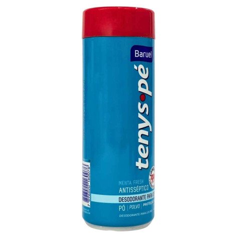 Talco em Pó Para os Pés Antisséptico Menta Fresh Tenys Pé Baruel 100g
