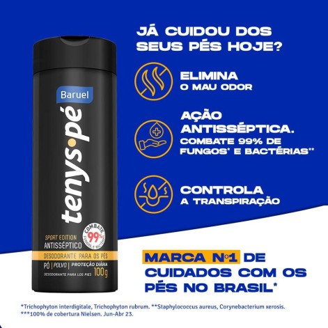 Talco Tenys Pé Baruel Barcelona 100g Talco Tenys Pé Baruel Barcelona 100g