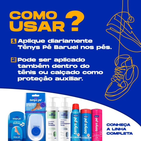 Talco Tenys Pé Baruel Barcelona 100g Talco Tenys Pé Baruel Barcelona 100g