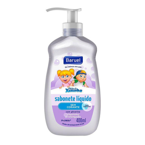 Sabonete Líquido Turma da Xuxinha sem Corante Pump Baruel 400ml