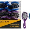 Mini Escova Marco Boni Redonda Almofadada Para Bolsa 1 Unidade Cores Sortidas