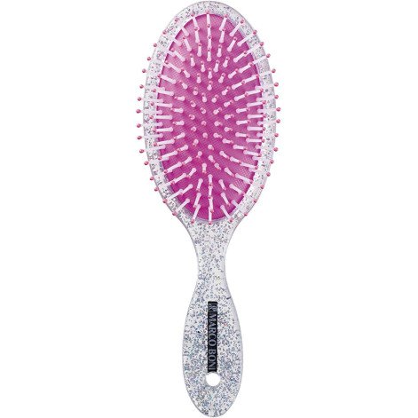 Escova de Cabelo Marco Boni Oval Glitter Nylon Pin 1 Unidade Cores Sortidas