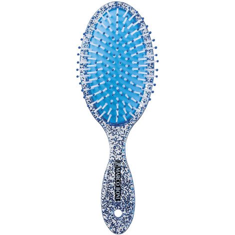 Escova de Cabelo Marco Boni Oval Glitter Nylon Pin 1 Unidade Cores Sortidas