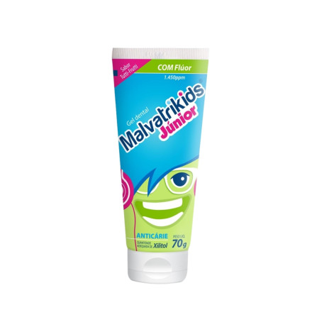 Gel Dental Infantil Júnior 7+ anos com Flúor Malvatrikids 70g Gel Dental Infantil Júnior 7+ anos com Flúor Malvatrikids 70g