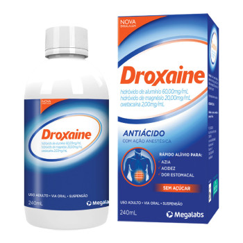Antiácido Droxaine 60mg/ml + 20mg/ml + 2mg/ml 240ml Antiácido Droxaine 60mg/ml + 20mg/ml + 2mg/ml 240ml