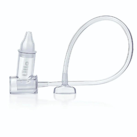 Aspirador Nasal de Sucção Infantil 0 Meses+ Silicone com Estojo Higiênico Pinguim Lillo com 1 Unidade