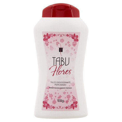 Talco Desodorante Tabu Flores 100G Talco Desodorante Tabu Flores 100G